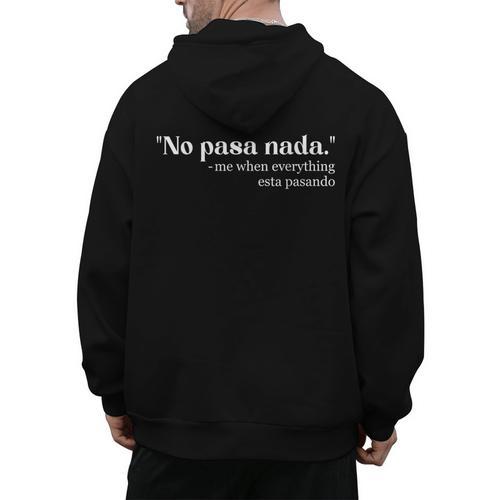 Spanglish Mexican Spanish Teacher Bilingual Spanglish Men's Hoodie Back Print - teacherstshirts.com UK