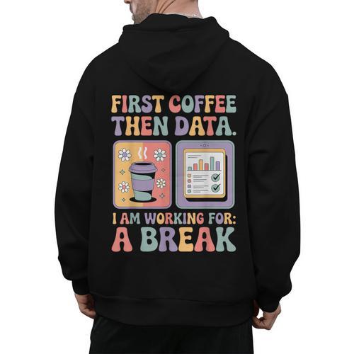 Special Education First Coffee Then Data Retro SPED Teacher Men's Hoodie Back Print - teacherstshirts.com AU