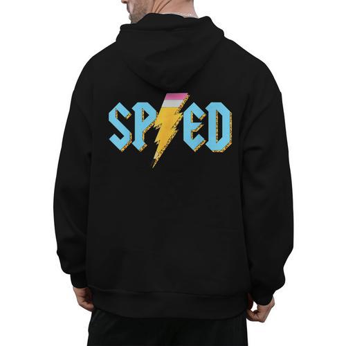 Special Education SPED Rocks Teacher Back To School Rock Men's Hoodie Back Print - teacherstshirts.com DE