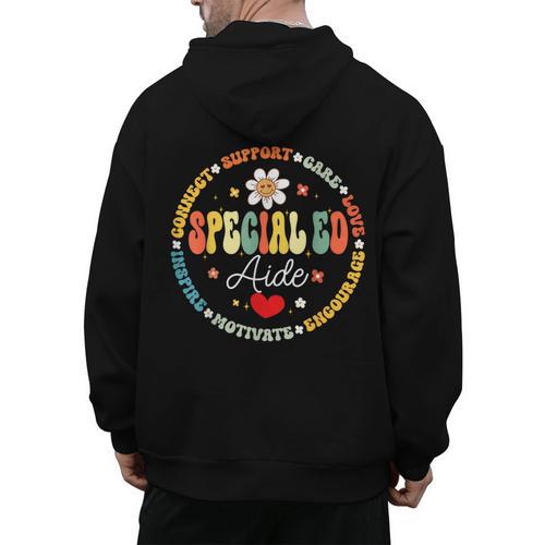Special Education Teacher Special ED Aide Life SPED Men's Hoodie Back Print - teacherstshirts.com UK