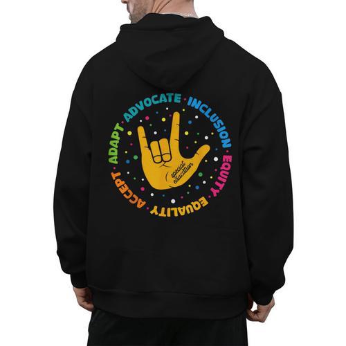 Special Education Teacher Inspirational SPED Teachers Autism Men's Hoodie Back Print - teacherstshirts.com UK