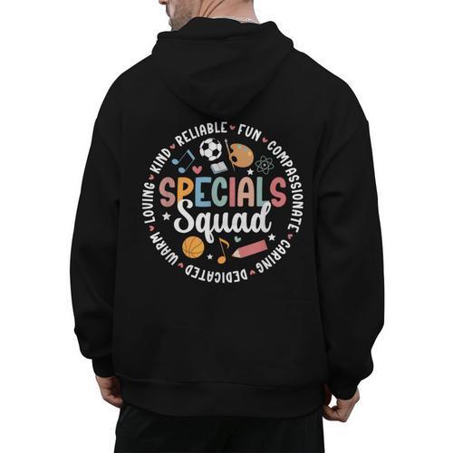 Specials Squad Appreciation Specials Team Specials Teacher Men's Hoodie Back Print - teacherstshirts.com AU