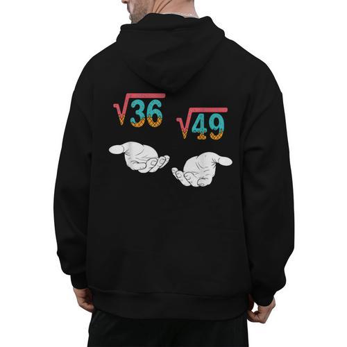 Square Root 36 49 Meme 67 Ice Cream Drip Math Teacher Tee Men's Hoodie Back Print - teacherstshirts.com AU