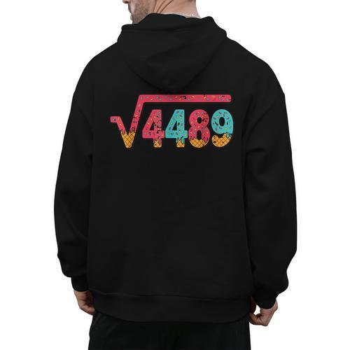 Square Root 4489 Slang Math Teacher Six Seven 6 7 Meme 67 Men's Hoodie Back Print - teacherstshirts.com CA
