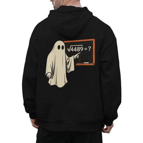 Square Root 67 Ghost Math Teacher 4489 Meme Halloween Men's Hoodie Back Print - teacherstshirts.com AU