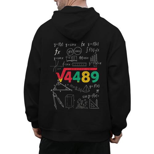 Teacher Math 67 Meme Square Root 4489 Slang Six Seven Men's Hoodie Back Print - teacherstshirts.com AU