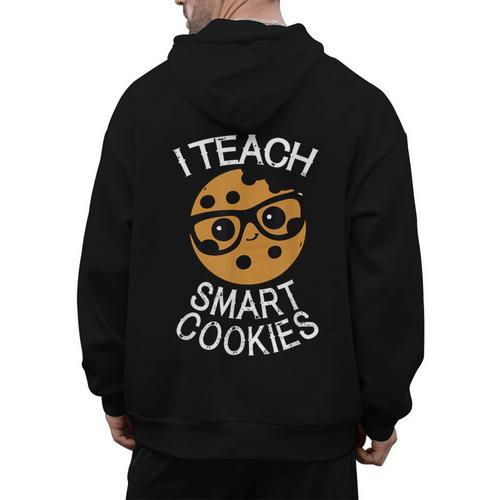 Teacher Shirt I Teach Smart Cookies Shirt Nerd Tee Men's Hoodie Back Print - teacherstshirts.com DE