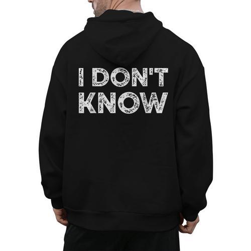Teacher Shirts I Don't Know Idea For Teachers & Workers Adults - Small Short Sleeve Men's Hoodie Back Print - teacherstshirts.com AU