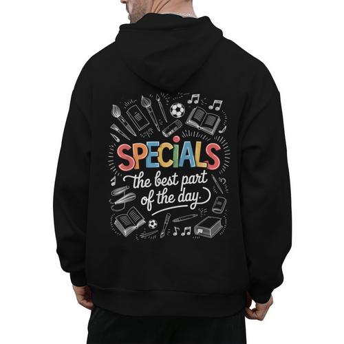Teacher Specials The Best Part Of The Day Specials Squad Men's Hoodie Back Print - teacherstshirts.com UK