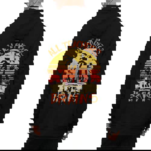 All Teachers Love Brains Shirt Halloween Teachers Men&#x27;s Hoodie Back Print - teacherstshirts.com