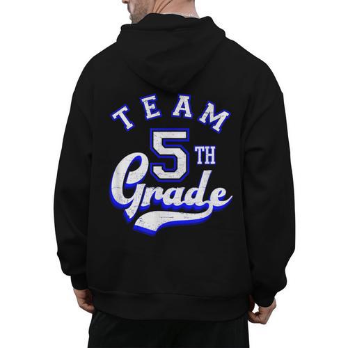 Team 5th Grade Fifth For Teacher Or Students Men's Hoodie Back Print - teacherstshirts.com