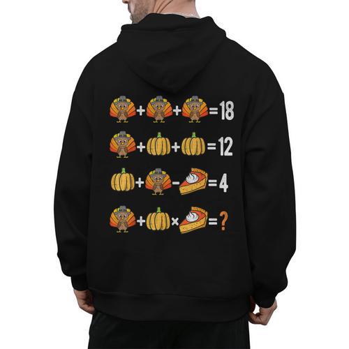 Thanksgiving Order Of Operations Thanksgiving Math Teacher Men's Hoodie Back Print - teacherstshirts.com CA