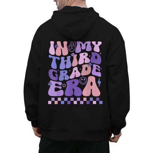 In My Third Grade Era 3rd Grade Teacher Student Boy Girl Men's Hoodie Back Print - teacherstshirts.com UK