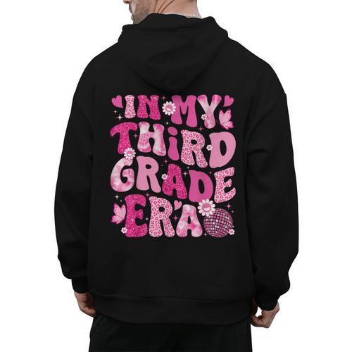 In My Third Grade Era Teachers Women Back To School Girls Men's Hoodie Back Print - teacherstshirts.com