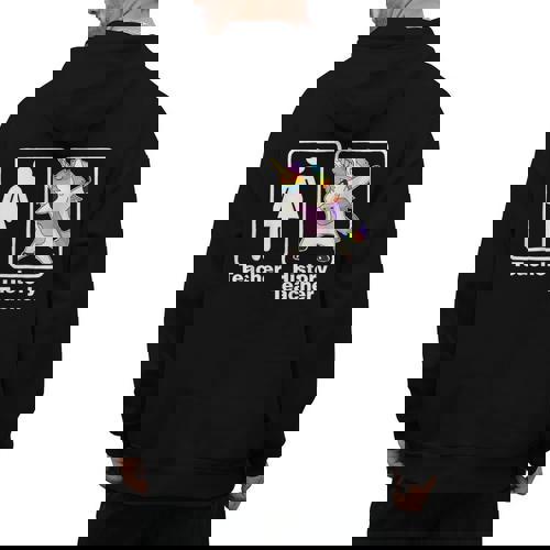 Unicorn History Teacher T-Shirt History Teacher Men&#x27;s Hoodie Back Print - teacherstshirts.com