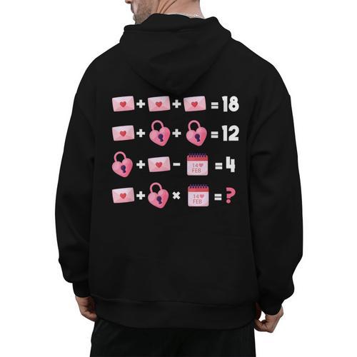 Valentines Day Order Of Operations Valentines Math Teacher Men's Hoodie Back Print - teacherstshirts.com UK