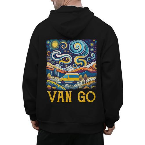Van Go Vanlife Accessories Artist Art Teacher Men's Hoodie Back Print - teacherstshirts.com AU