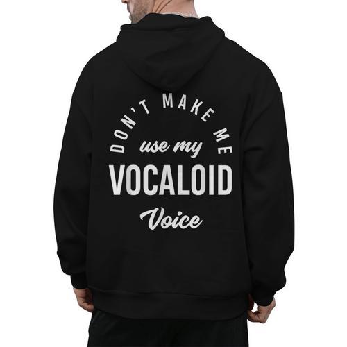 Vocaloid Voice Vocal Music Teacher Singer Singing Men's Hoodie Back Print - teacherstshirts.com CA
