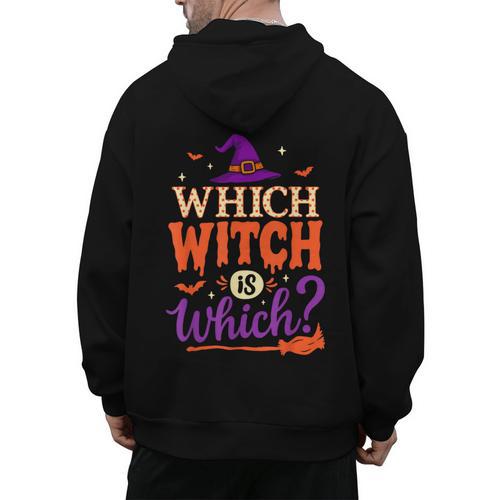 Which Witch Is Which Halloween For Women Men English Teacher Men's Hoodie Back Print - teacherstshirts.com