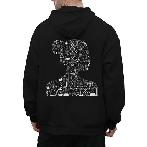 Women In Science Scientific Teacher Appreciation Chemistry Men's Hoodie Back Print - teacherstshirts.com
