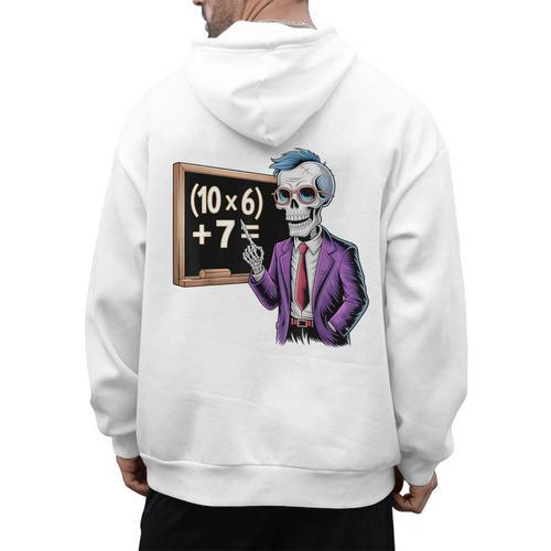 67 Math Teacher Meme Brainrot Six Seven Halloween Equation Men's Hoodie Back Print - teacherstshirts.com UK