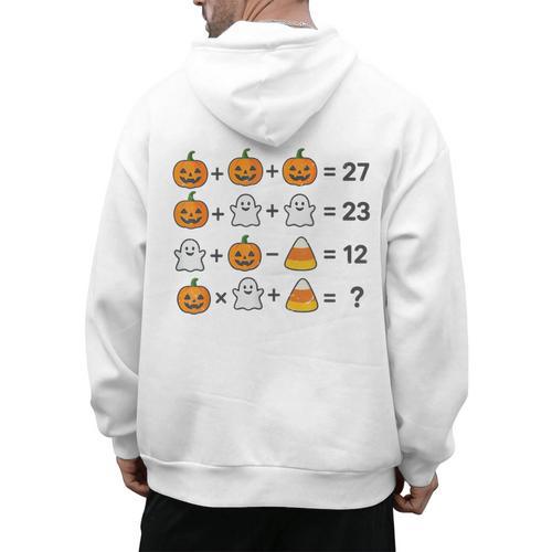 67 Order Operations Math Teacher Halloween Costume Math Fun Men's Hoodie Back Print - teacherstshirts.com CA