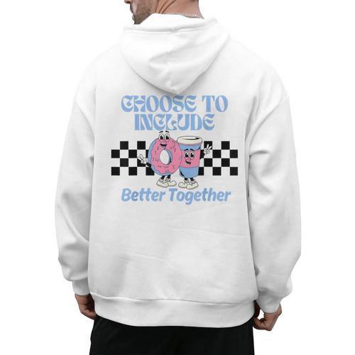 Choose To Include Special Education Teacher Autism Awareness Men's Hoodie Back Print - teacherstshirts.com DE