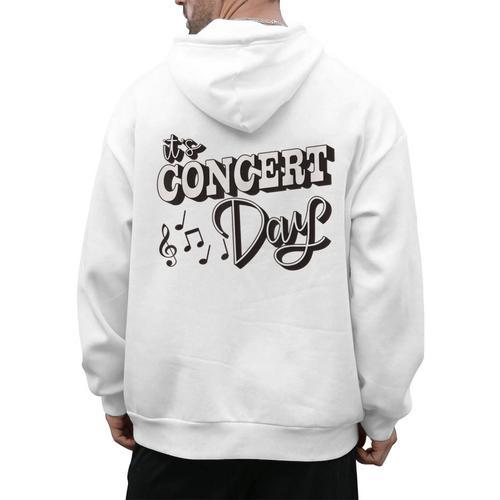 The Concert Day Elementary Music Teacher First Day Of School Men's Hoodie Back Print - teacherstshirts.com UK