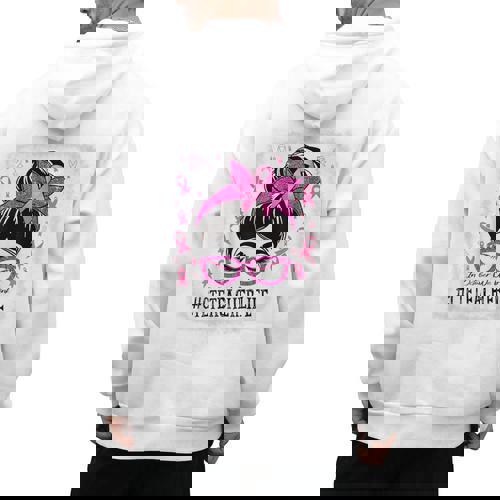 CTE Teacher In October We Wear Pink Breast Cancer Awareness Men&#x27;s Hoodie Back Print - teacherstshirts.com