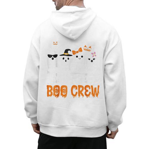 Cute Ghost Team Pre K Boo Crew Halloween Teacher Student Men's Hoodie Back Print - teacherstshirts.com AU