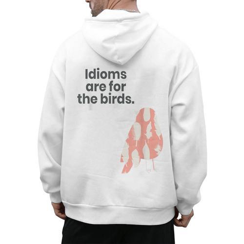 English Teachers Idiom Joke Grammar Police Literature Lovers Men Women Girls Kids Men's Hoodie Back Print - teacherstshirts.com AU
