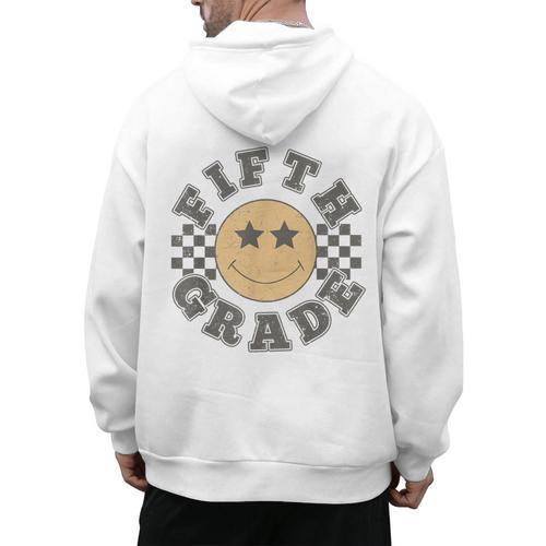 Fifth Grade Teacher First Day Of 5th Grade Back To School Men's Hoodie Back Print - teacherstshirts.com