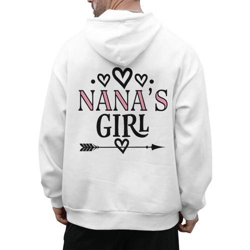 Granddaughter Nanas Girl Men's Hoodie Back Print - Bostonterriersmerch.com CA