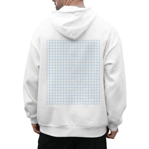 Graph Paper Engineer Architecture Math Teacher Costume Men's Hoodie Back Print - teacherstshirts.com