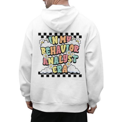 Groovy ABA RBT Therapist In My Behavior Analyst Era Teacher Men's Hoodie Back Print - teacherstshirts.com UK