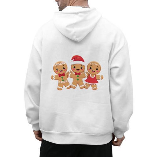 Hanging With My Cookies Gingerbread Christmas Teacher Xmas Men's Hoodie Back Print - teacherstshirts.com DE