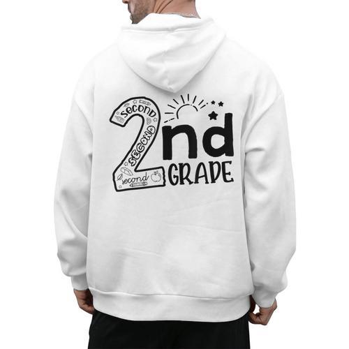 Hello On To 2nd Grade Teachers Boys And Team Secound Grade Men's Hoodie Back Print - teacherstshirts.com AU