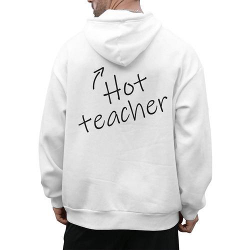 Hot Sexy Teacher Adult Humor Halloween Costume T Shirt Men's Hoodie Back Print - teacherstshirts.com AU