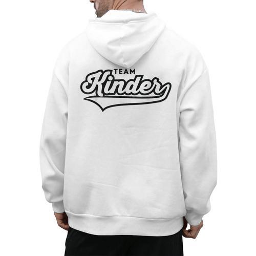 Kindergarten TEAM School Teacher Kinder Baseball-Style Shirt Men's Hoodie Back Print - teacherstshirts.com