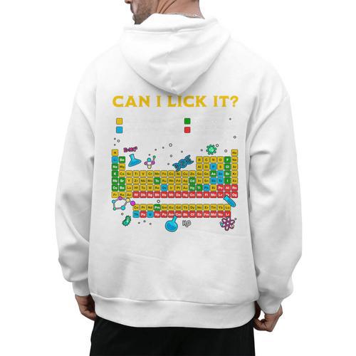 Can I Lick It Periodic Table Science Teacher Student Premium Tri-Blend Men's Hoodie Back Print - teacherstshirts.com UK