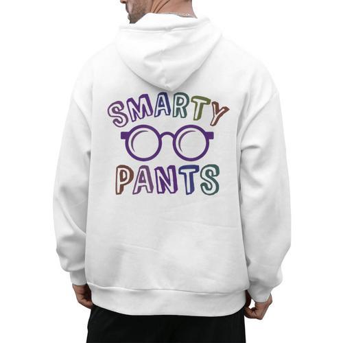 Little Mr Miss SMARTY PANTS Graduation Alumni Teacher Men's Hoodie Back Print - teacherstshirts.com DE
