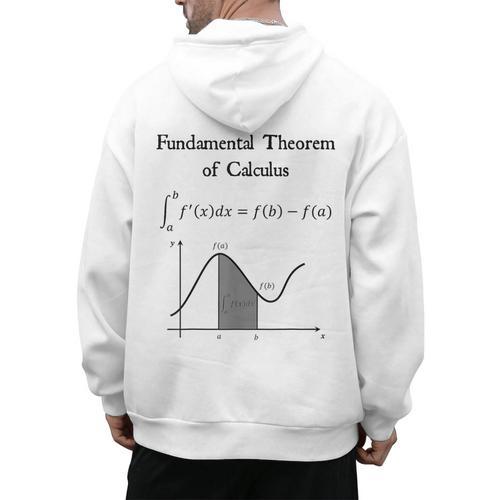 Nerdy Fundamental Theorem Of Calculus Math Teacher Geek Men's Hoodie Back Print - teacherstshirts.com AU