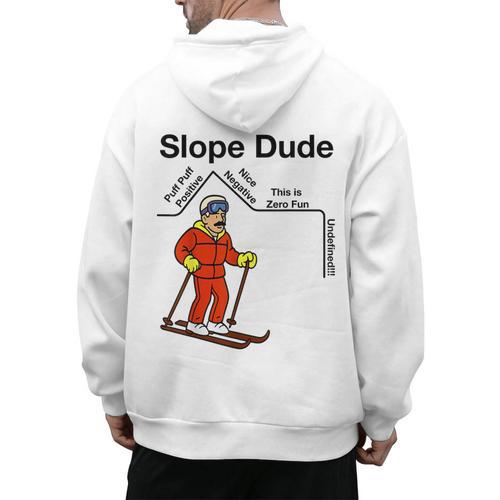 Nerdy Slope Dude Geometry Algebra Math Teacher Men's Hoodie Back Print - teacherstshirts.com AU