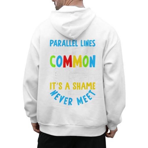 Parallel Lines Math Pun – Teacher Humor Men's Hoodie Back Print - teacherstshirts.com