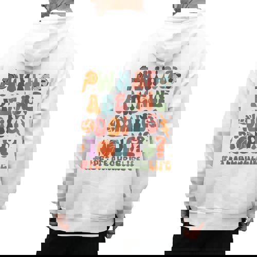 Retro PE Teacher What Are We Doing Today School Coach Women Men&#x27;s Hoodie Back Print - teacherstshirts.com