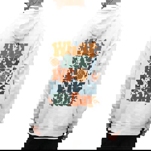 Retro PE Teacher What Are We Doing Today School Coach Women Men&#x27;s Hoodie Back Print - teacherstshirts.com