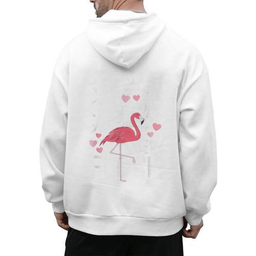 This Teacher Loves Her Flock Flamingo Teacher Class Men's Hoodie Back Print - teacherstshirts.com AU