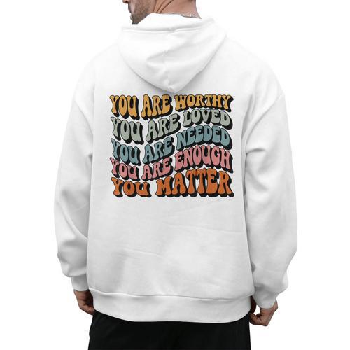 Unity Day Tee Orange Women Teacher You Matter Orange Be Kind Men's Hoodie Back Print - teacherstshirts.com