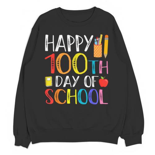 100 Days Of School Teacher And Student Unisex Sweatshirt - teacherstshirts.com