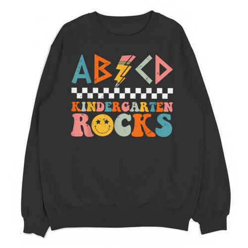 ABCD Kindergarten Rocks Back To School Teacher Kindergarten Unisex Sweatshirt - teacherstshirts.com DE